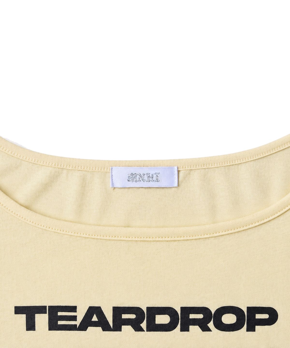 러닝하이(RUNNINGHIGH) 레터링 슬림 L/S 티 [옐로우]