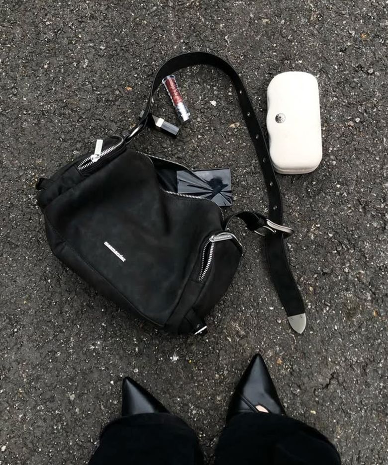 Bolt buckle bag_Dark Gray