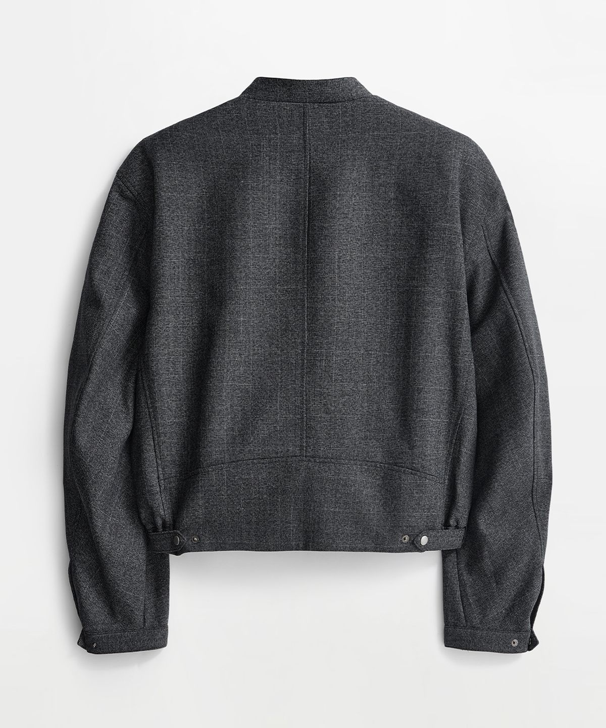 엘무드(LMOOD) 베르노 울 체크 레이서 자켓 차콜