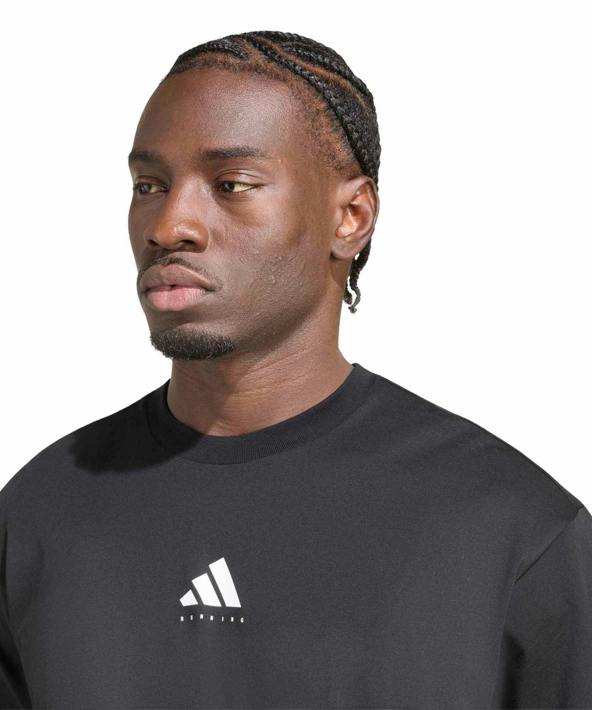 아디다스(ADIDAS) 러닝 그래픽 티셔츠 - 블랙 / KS2505