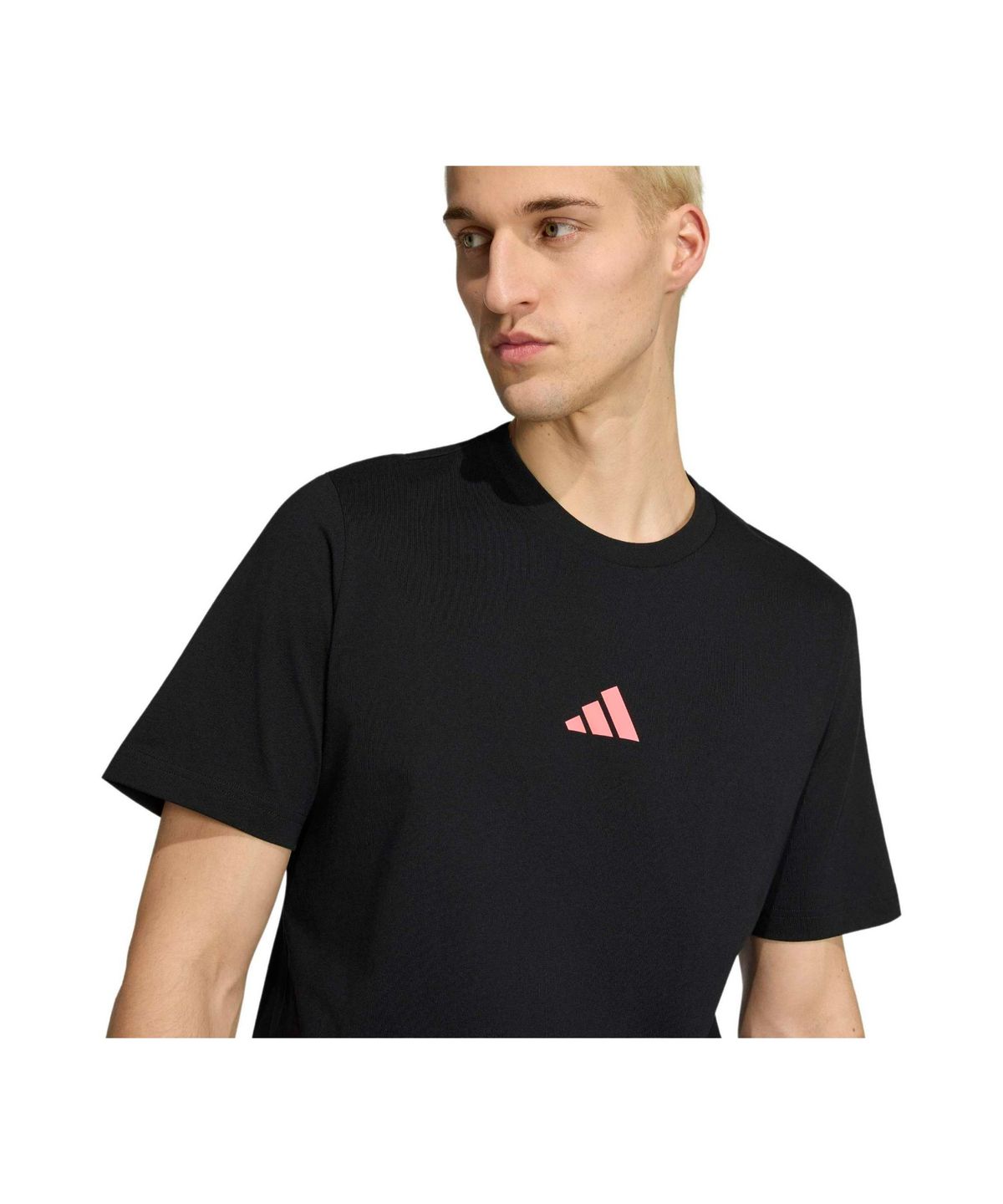 아디다스(ADIDAS) 러닝 슬로건 그래픽 티셔츠 - 블랙 / KS2507