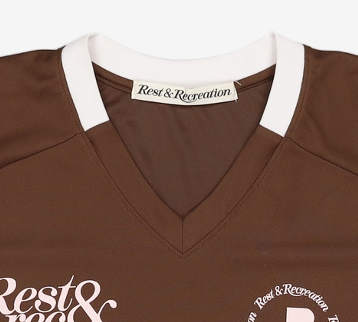레스트앤레크레이션(REST&RECREATION) RR LOGO UNIFORM T-SHIRTS BROWN M