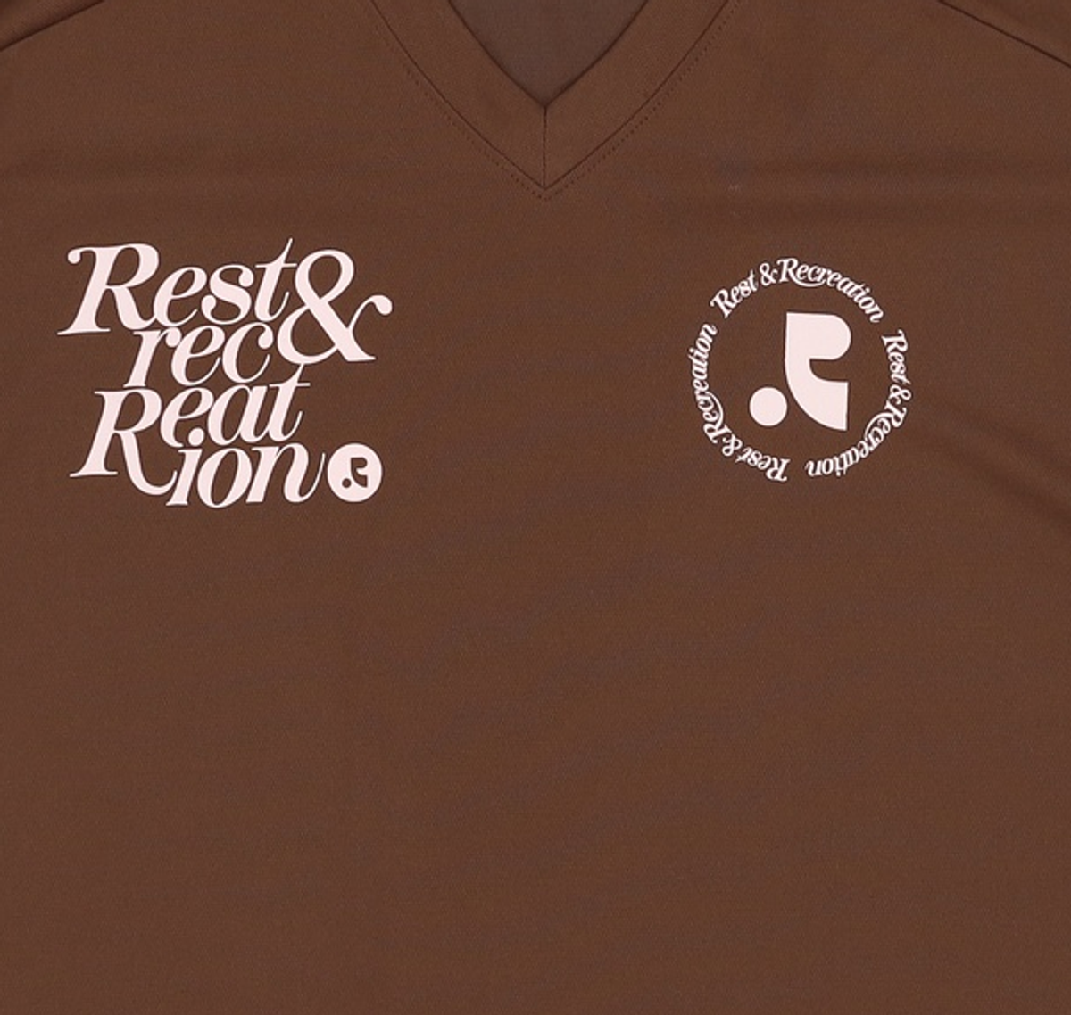레스트앤레크레이션(REST&RECREATION) RR LOGO UNIFORM T-SHIRTS BROWN M