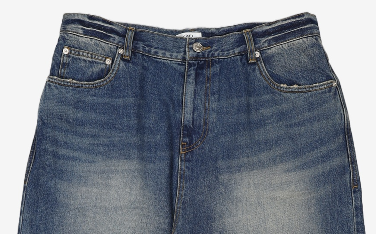 본투윈(BORN TO WIN) STROKE B WASHED WIDE DENIM PANTS [BLUE] 3