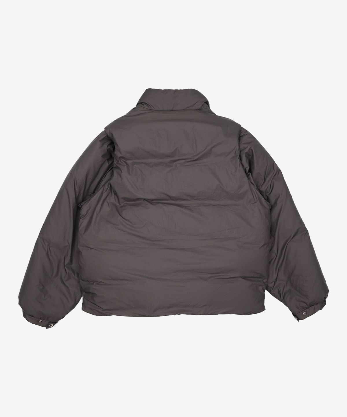 유스(YOUTH) Detachable Snap Single Down Jacket - Black S