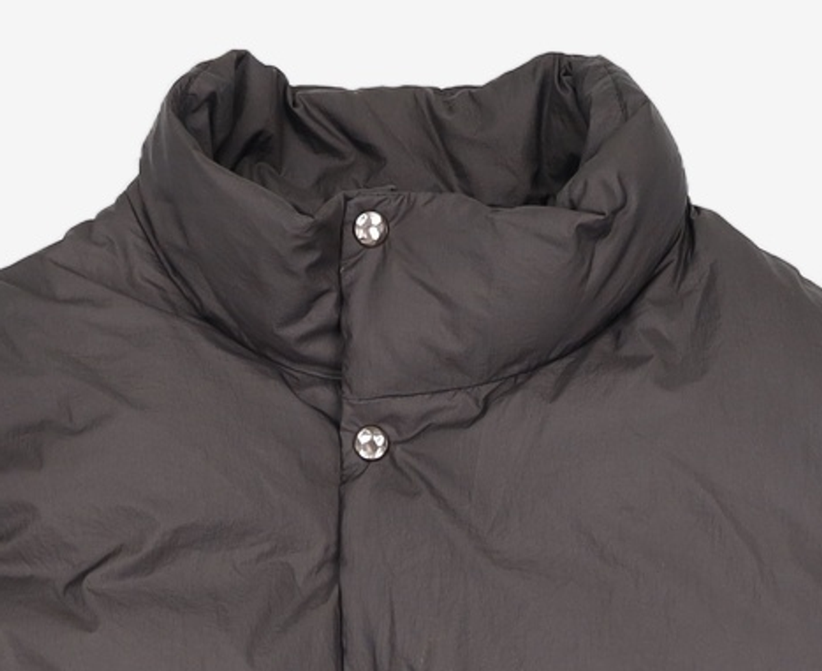 유스(YOUTH) Detachable Snap Single Down Jacket - Black S