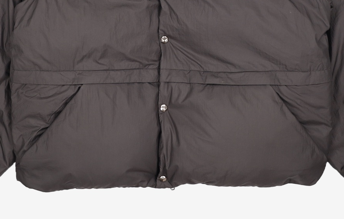 유스(YOUTH) Detachable Snap Single Down Jacket - Black S