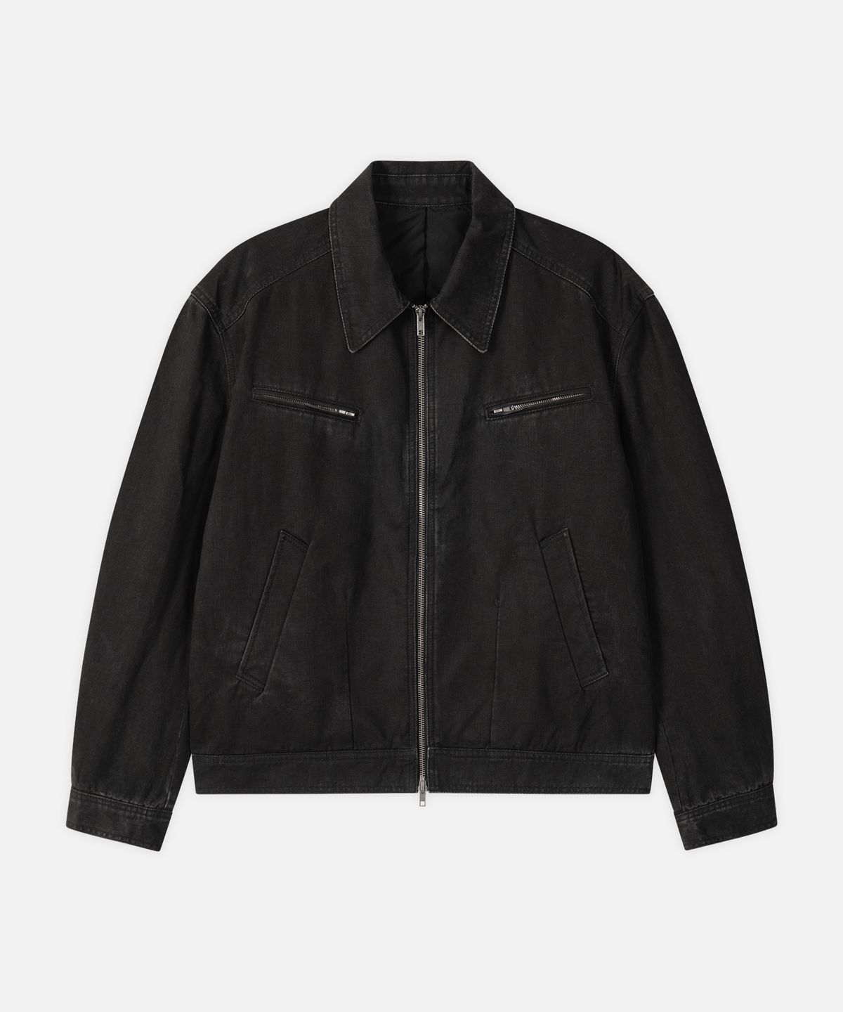 드로우핏(DRAW FIT) 브란도 워시드 코튼 스윙탑 자켓 [CHARCOAL]