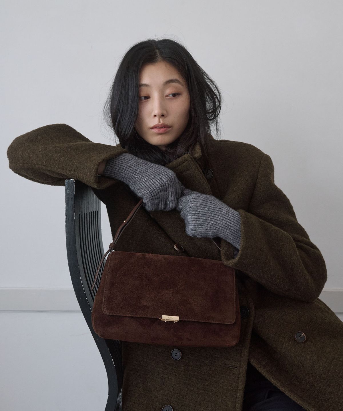포이베(FOIVE) 타라 숄더 TARA Shoulder Suede Brown