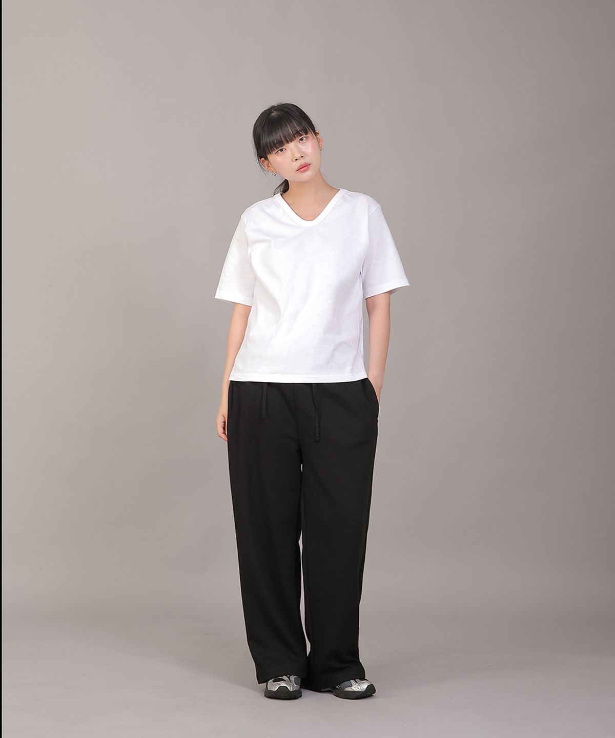 세인트크루(SAINTCREW) 소프트 에센셜 기모 와이드팬츠 SEK-388 블랙블랙