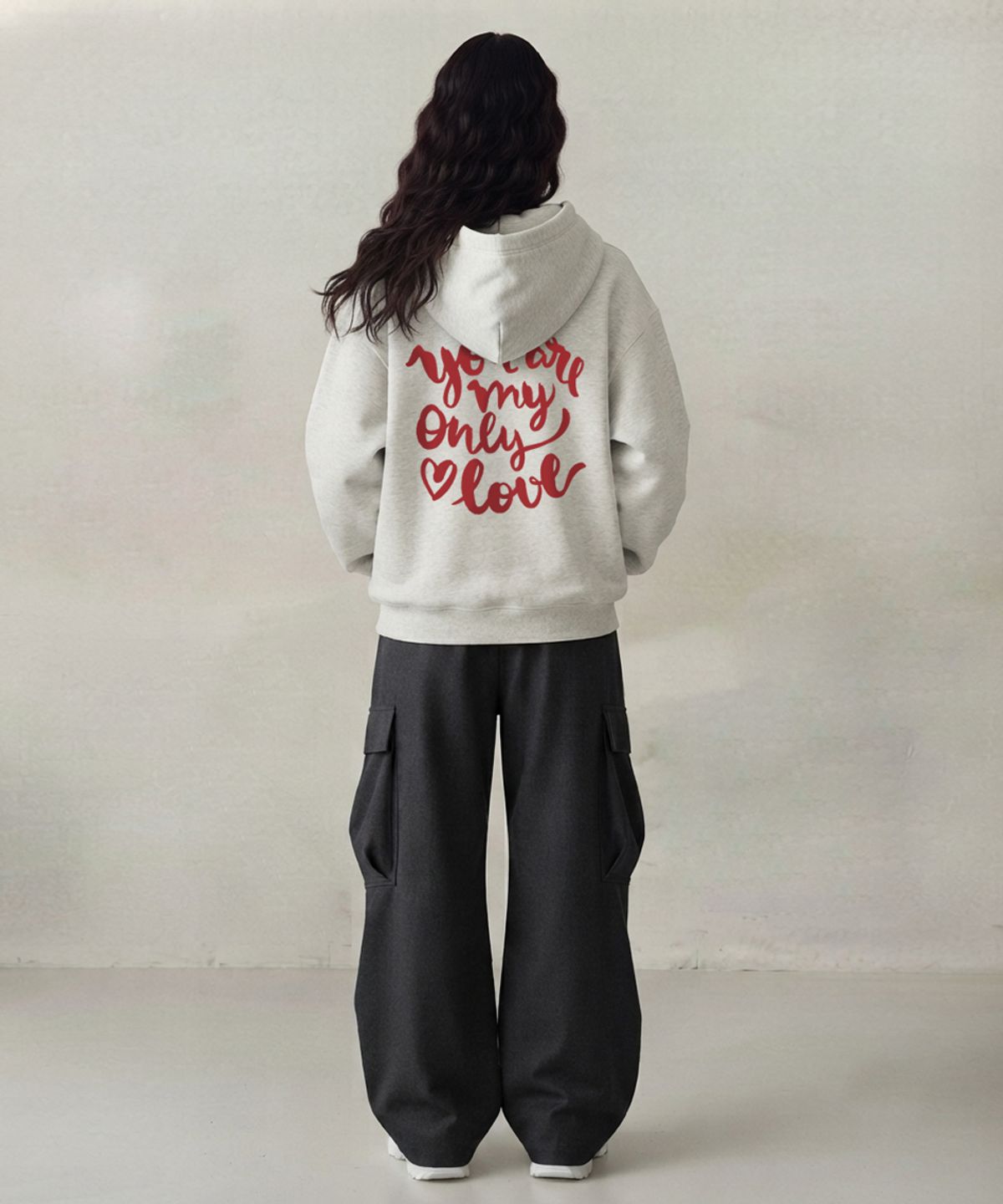 엠블룩(AMBLELOOK) 후디드 스웨트셔츠 ONLY LOVE (3color)