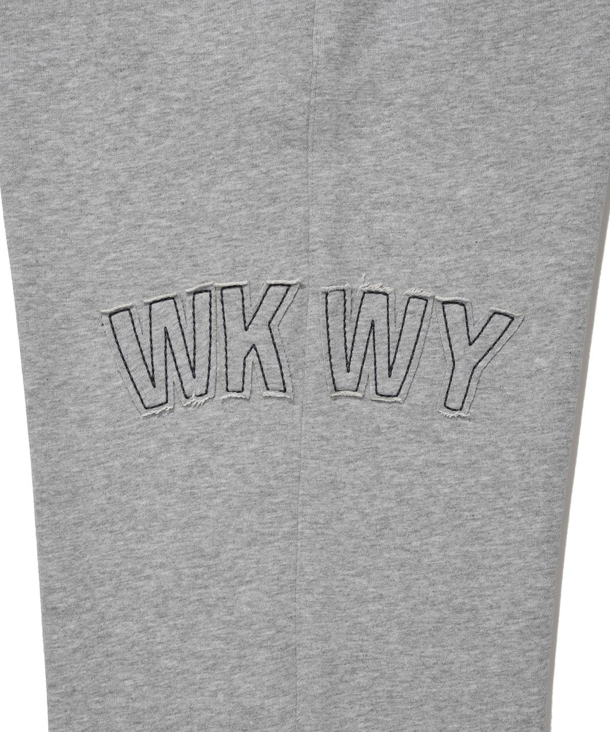 와키윌리(WACKY WILLY) WKWY 타이포 스웻 팬츠 블랙