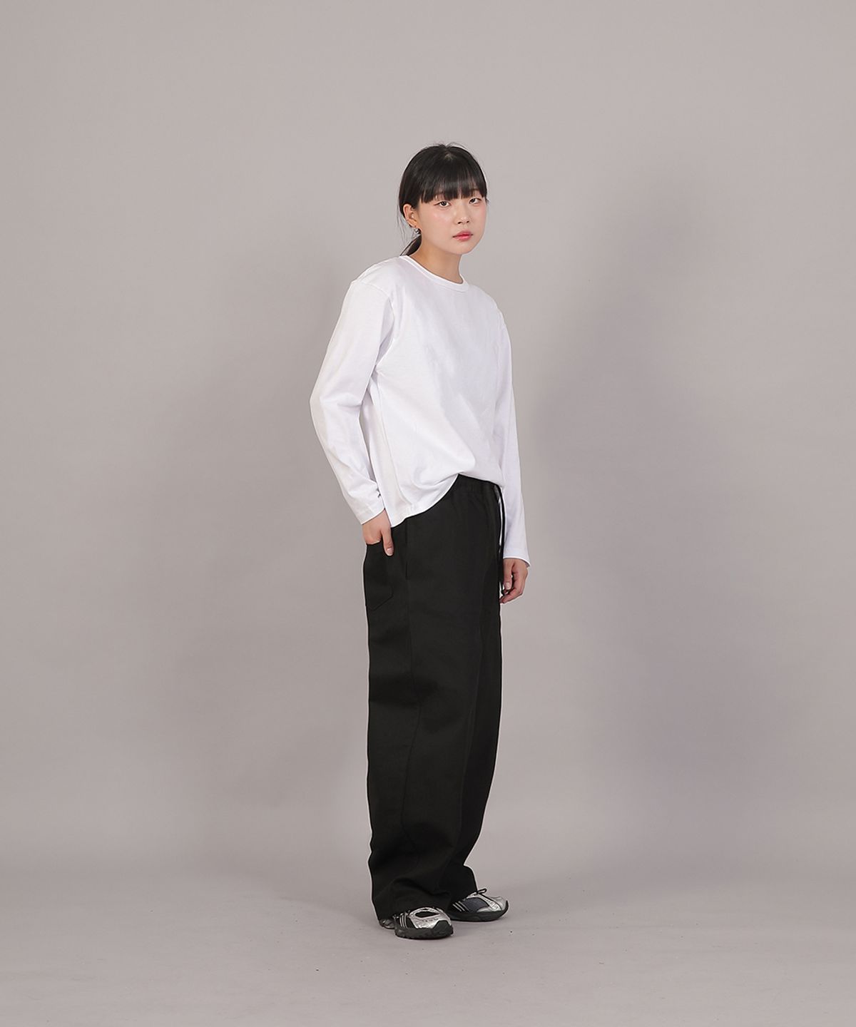 세인트크루(SAINTCREW) 코어 와이드 밴딩팬츠 MWP-391 블랙