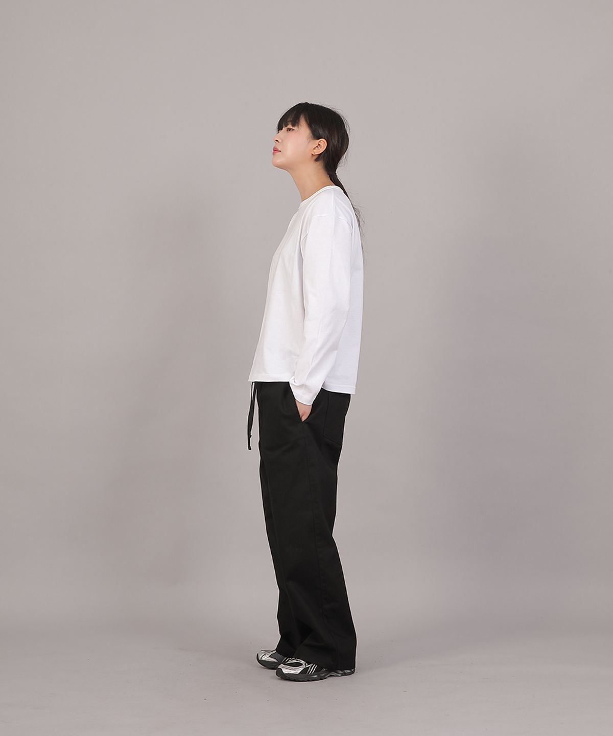 세인트크루(SAINTCREW) 코어 와이드 밴딩팬츠 MWP-391 블랙