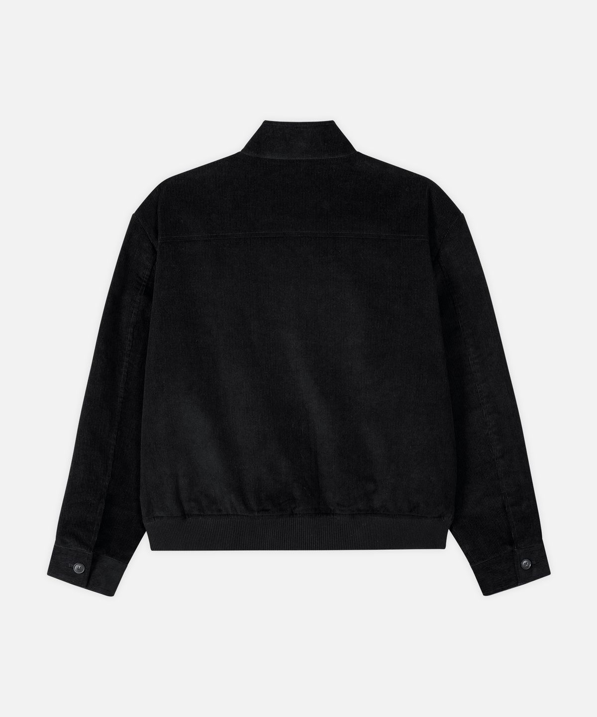 드로우핏(DRAW FIT) 코듀로이 크롭 해링턴 자켓 [BLACK]