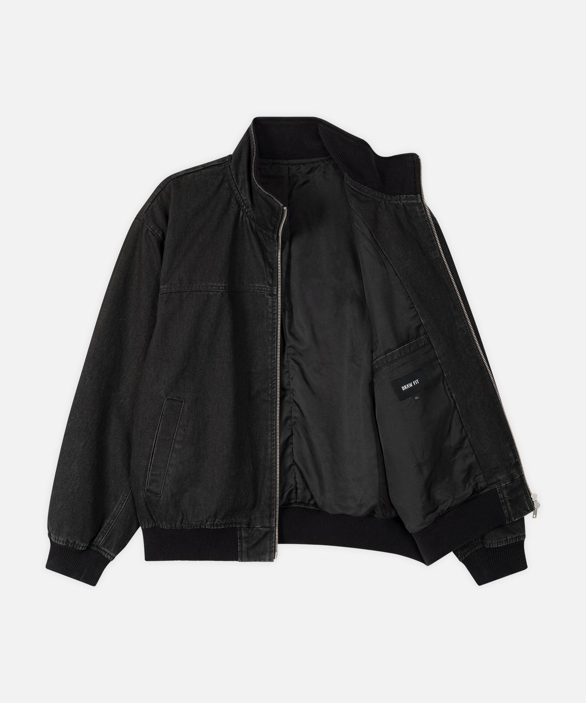 드로우핏(DRAW FIT) 포트 워싱 코튼 탱커 자켓 [BLACK]