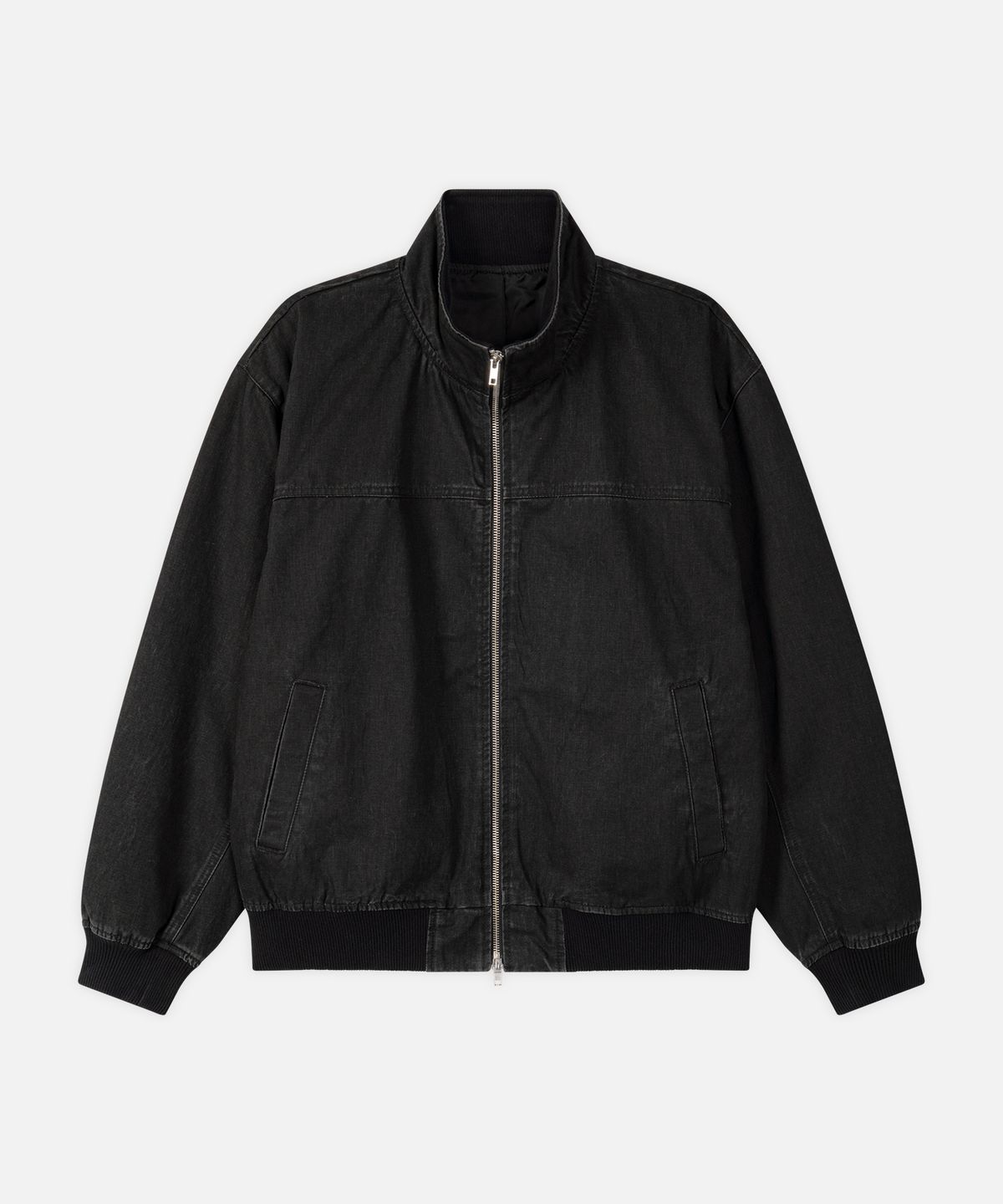 드로우핏(DRAW FIT) 포트 워싱 코튼 탱커 자켓 [BLACK]