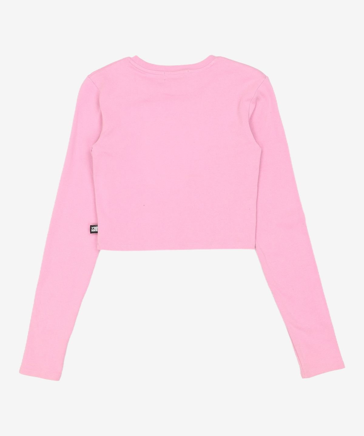 유희(YOUHEE) YOUHEE LETTERING LONG SLEEVE PINK FREE