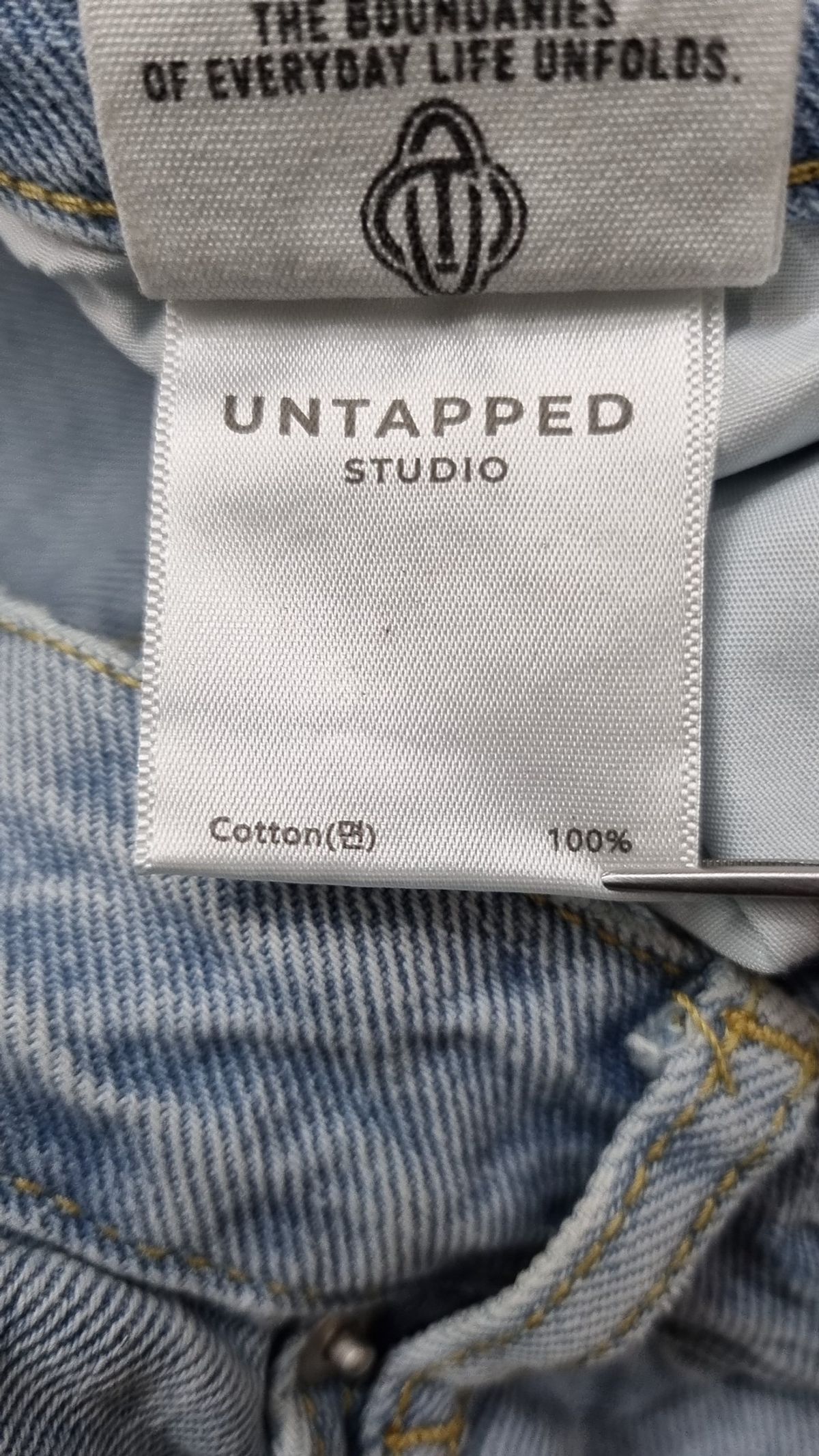 언탭트 스튜디오(UNTAPPED STUDIO) 청/데님 팬츠 L
