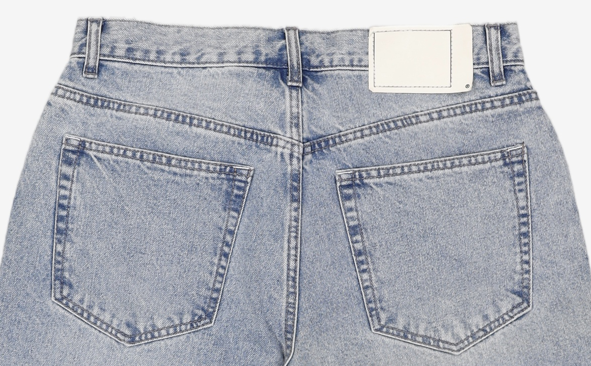 디스이즈네버댓(THISISNEVERTHAT) (SS23) Washed Denim Short - Washed Blue S