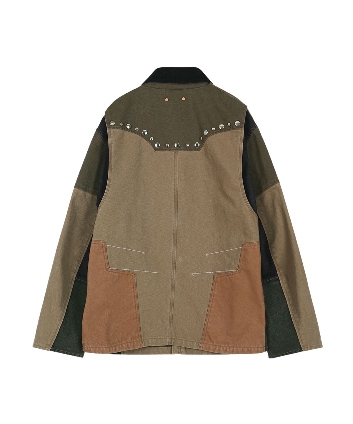 앤더슨벨(ADSB ANDERSSON BELL) AUSTIN PATCHWORK WASHED JACKET (KHAKI)