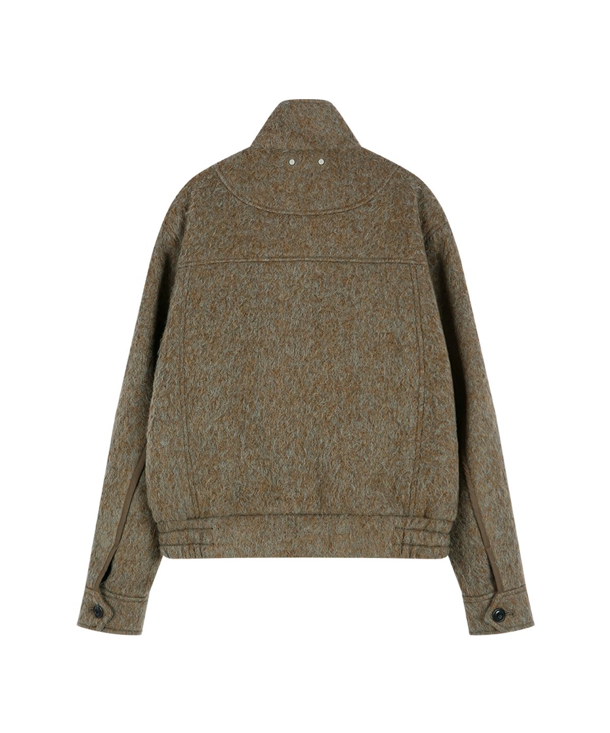 앤더슨벨(ADSB ANDERSSON BELL) LINUS HARRINGTON WOOL JACKET (BROWN/GREY)