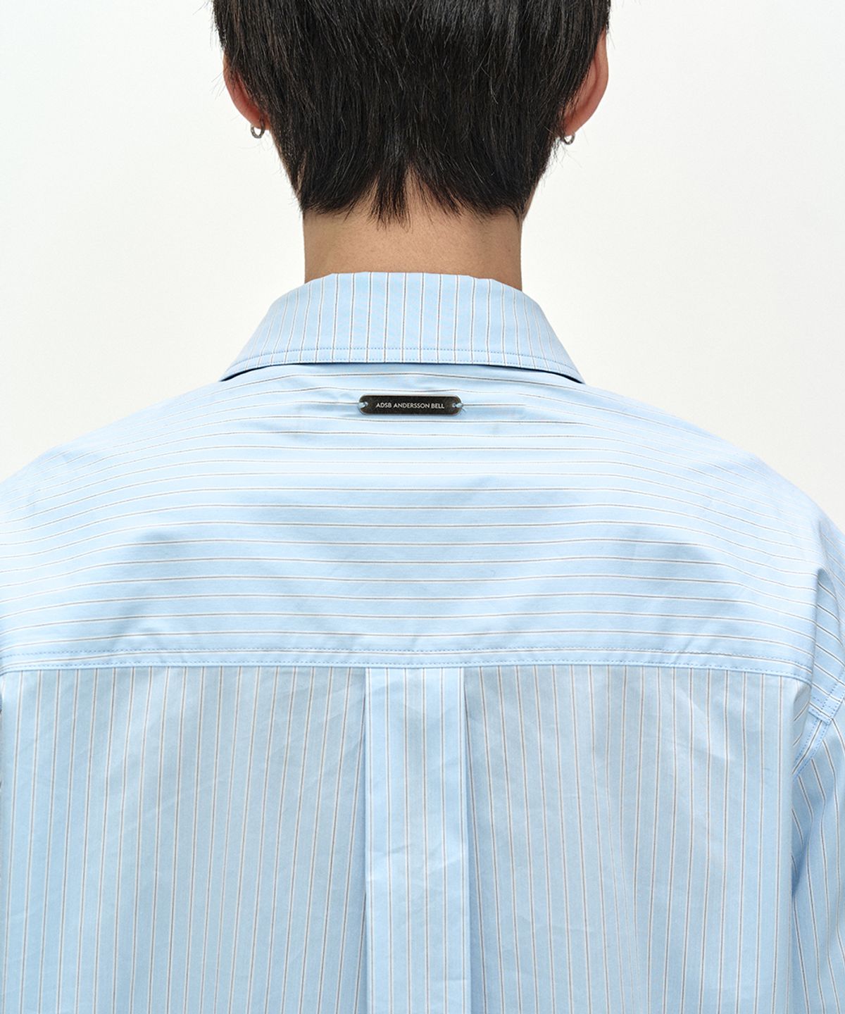앤더슨벨(ADSB ANDERSSON BELL) MAEY STRIPE LAYERED SHIRT (BLUE STRIPE)