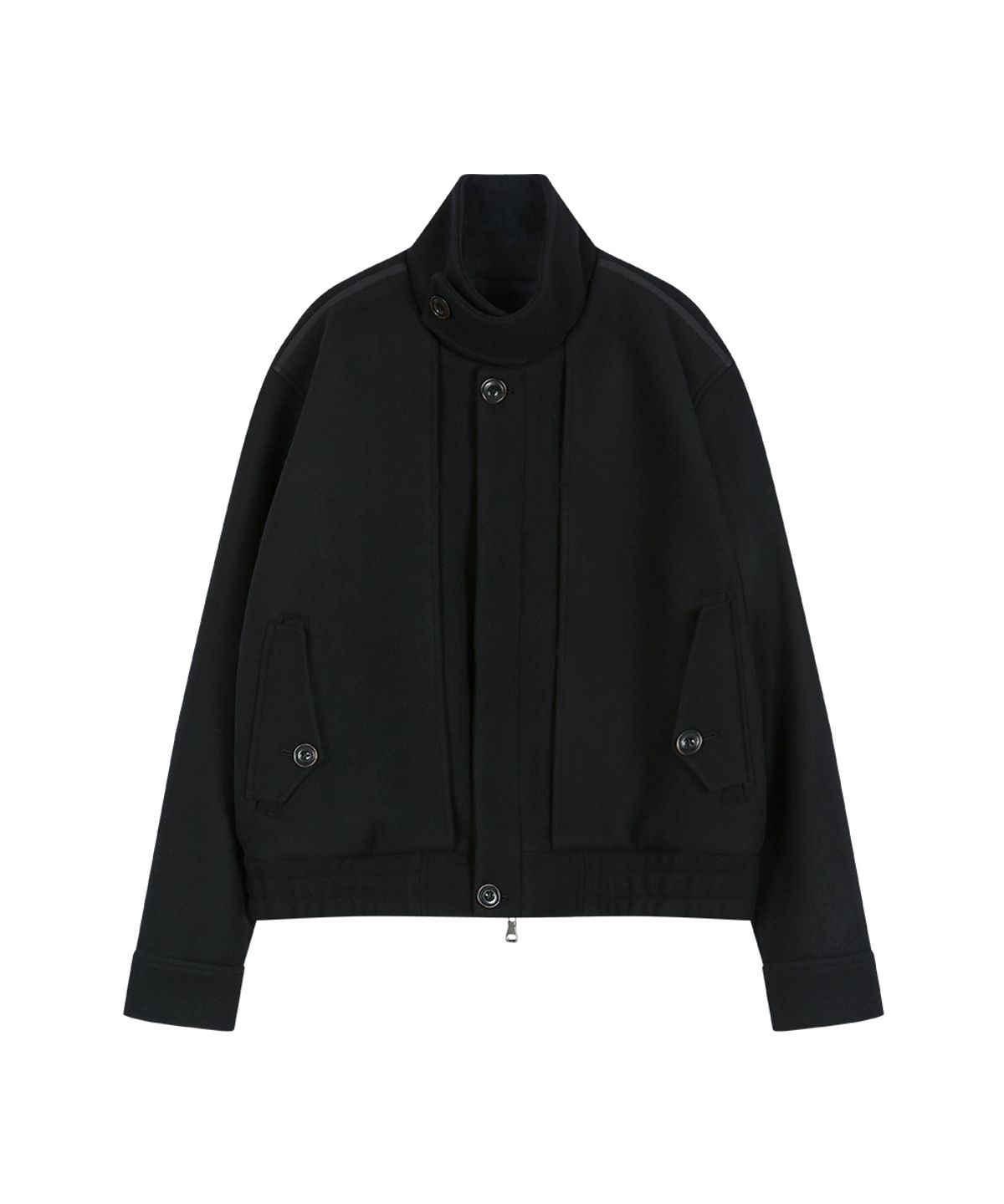 앤더슨벨(ADSB ANDERSSON BELL) LINUS HARRINGTON WOOL JACKET (BLACK)