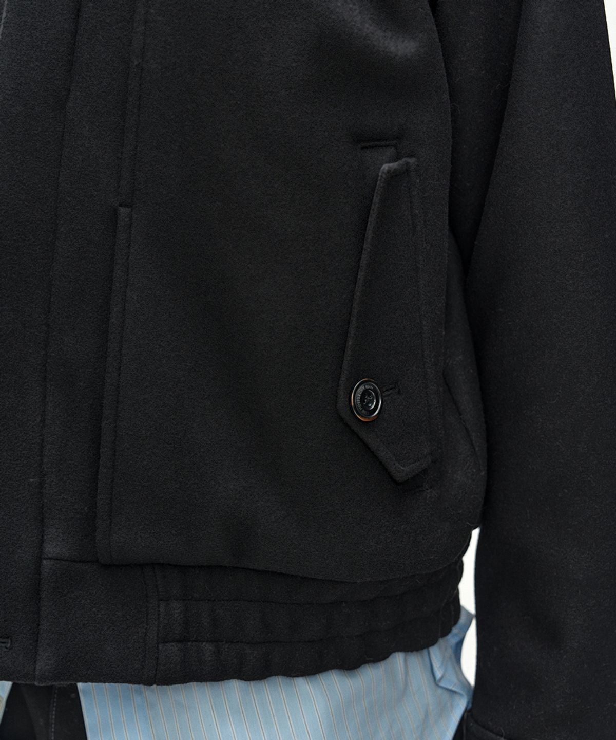 앤더슨벨(ADSB ANDERSSON BELL) LINUS HARRINGTON WOOL JACKET (BLACK)