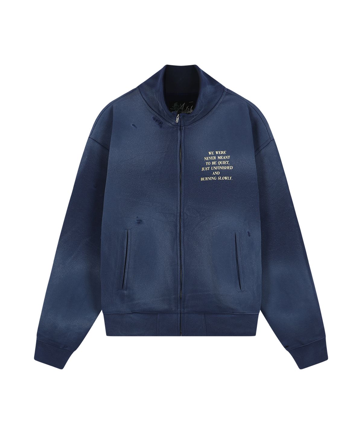 앤더슨벨(ADSB ANDERSSON BELL) FRAME 001 HIGH-NECK ZIP UP (NAVY)