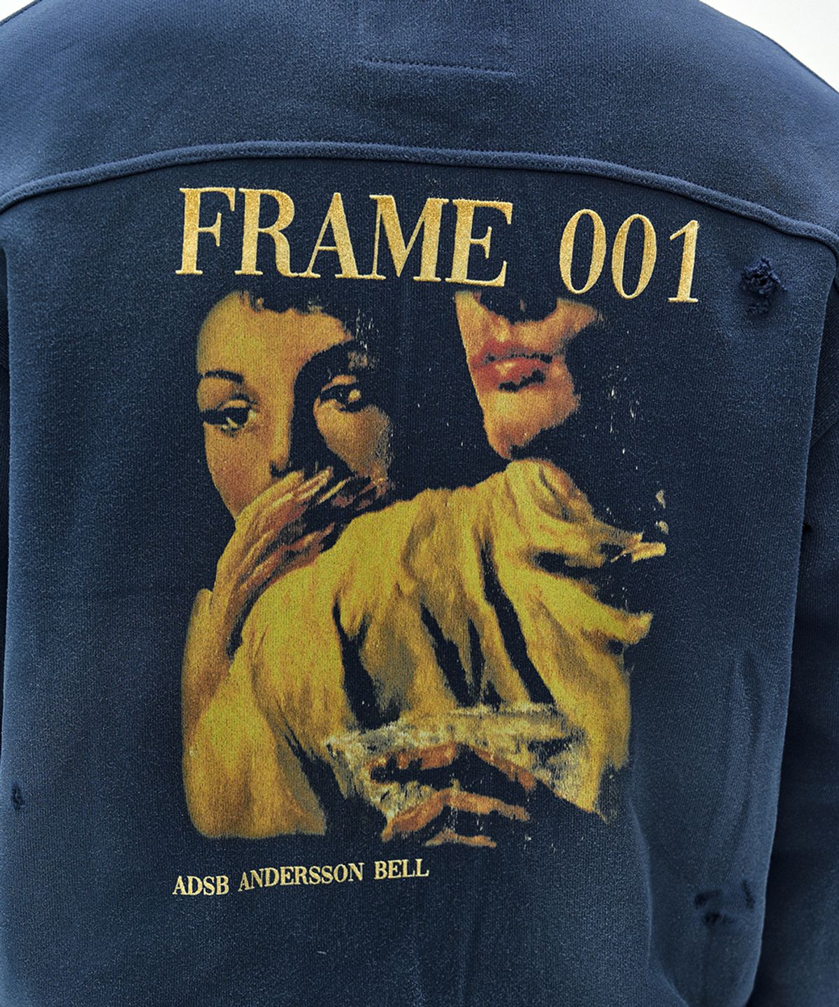 앤더슨벨(ADSB ANDERSSON BELL) FRAME 001 HIGH-NECK ZIP UP (NAVY)