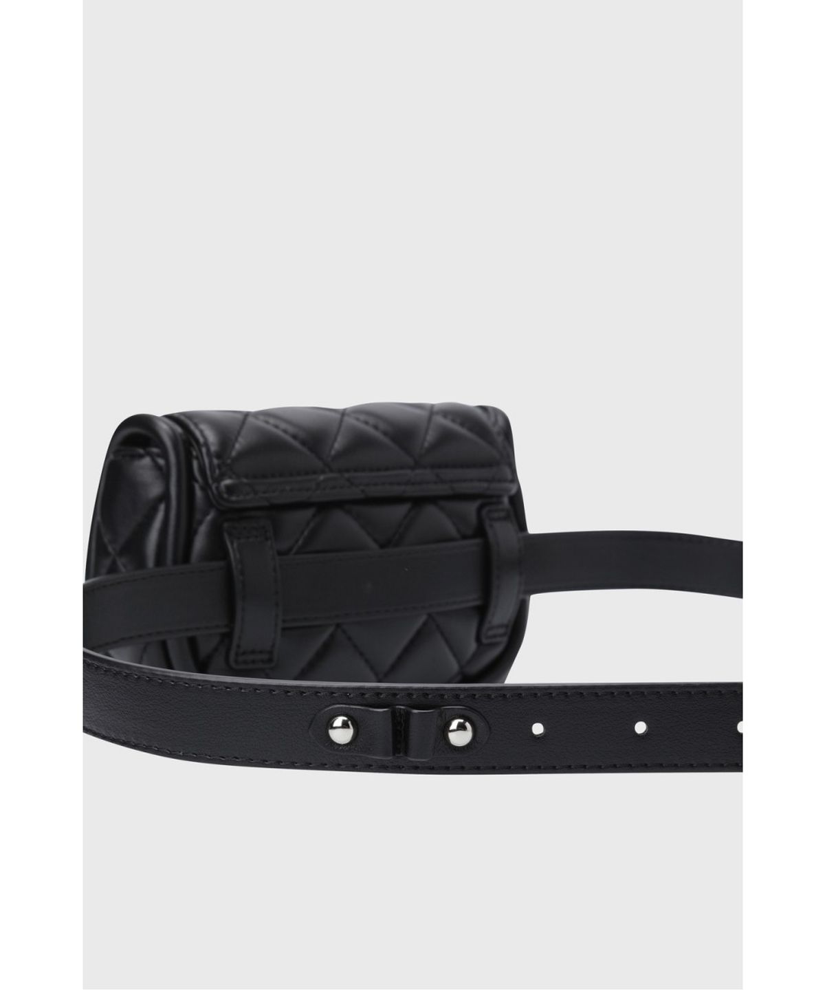 왁(WAAC) Women Quilting Belt Bag WGBAX26613BKX