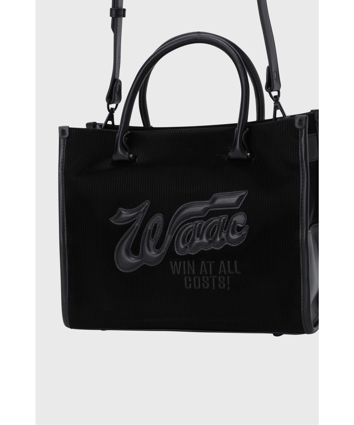 왁(WAAC) Women Signature Tote Bag WGBAX26610BKX