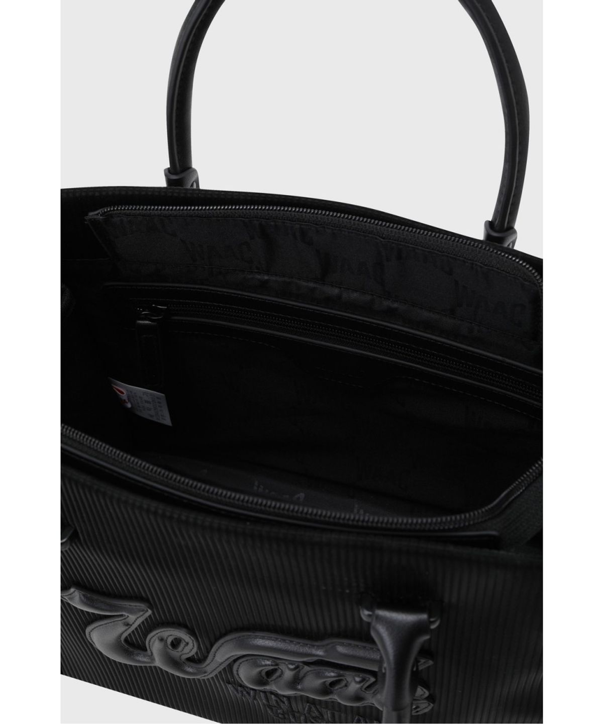 왁(WAAC) Women Signature Tote Bag WGBAX26610BKX