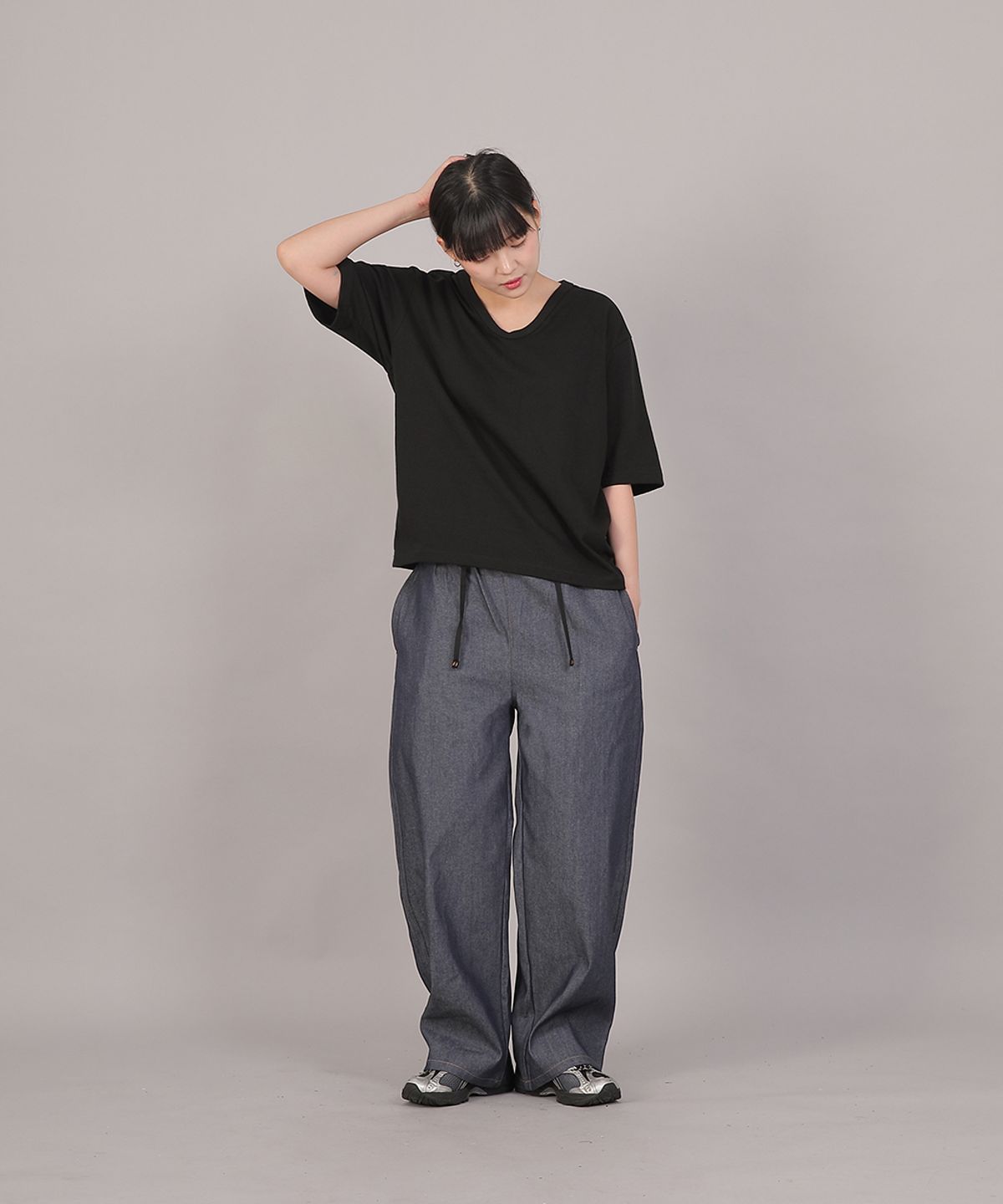 세인트크루(SAINTCREW) 코어 와이드 밴딩팬츠 MWP-391 데님 라이트인디고