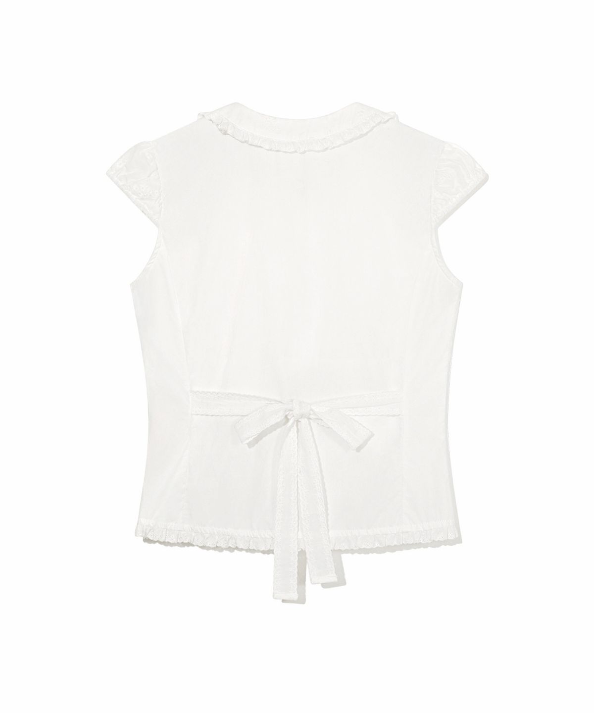 루미(ROUMI) Shannon Lace Blouse (White)