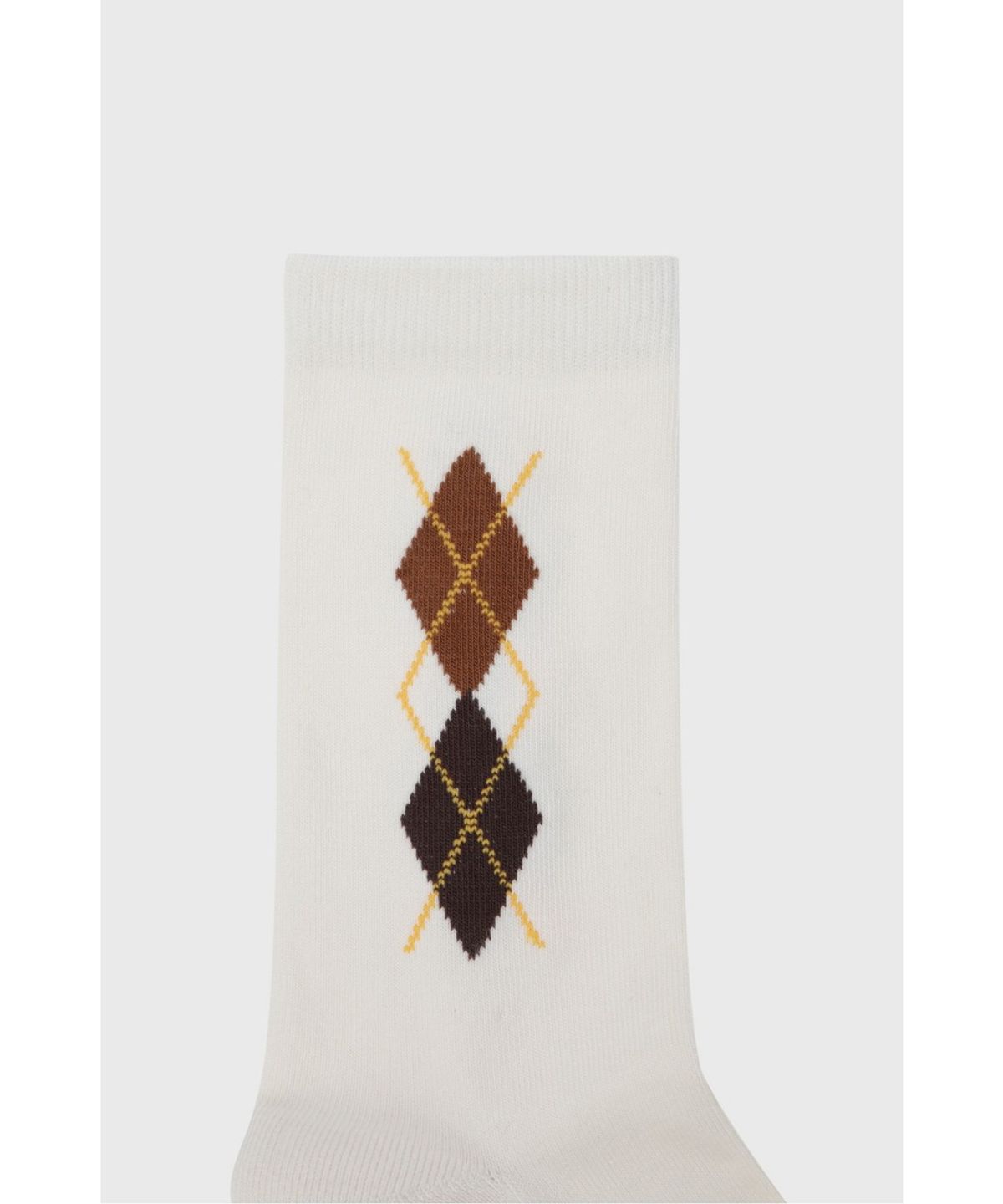 왁(WAAC) Women Argyle Socks WGLCX26610IVX