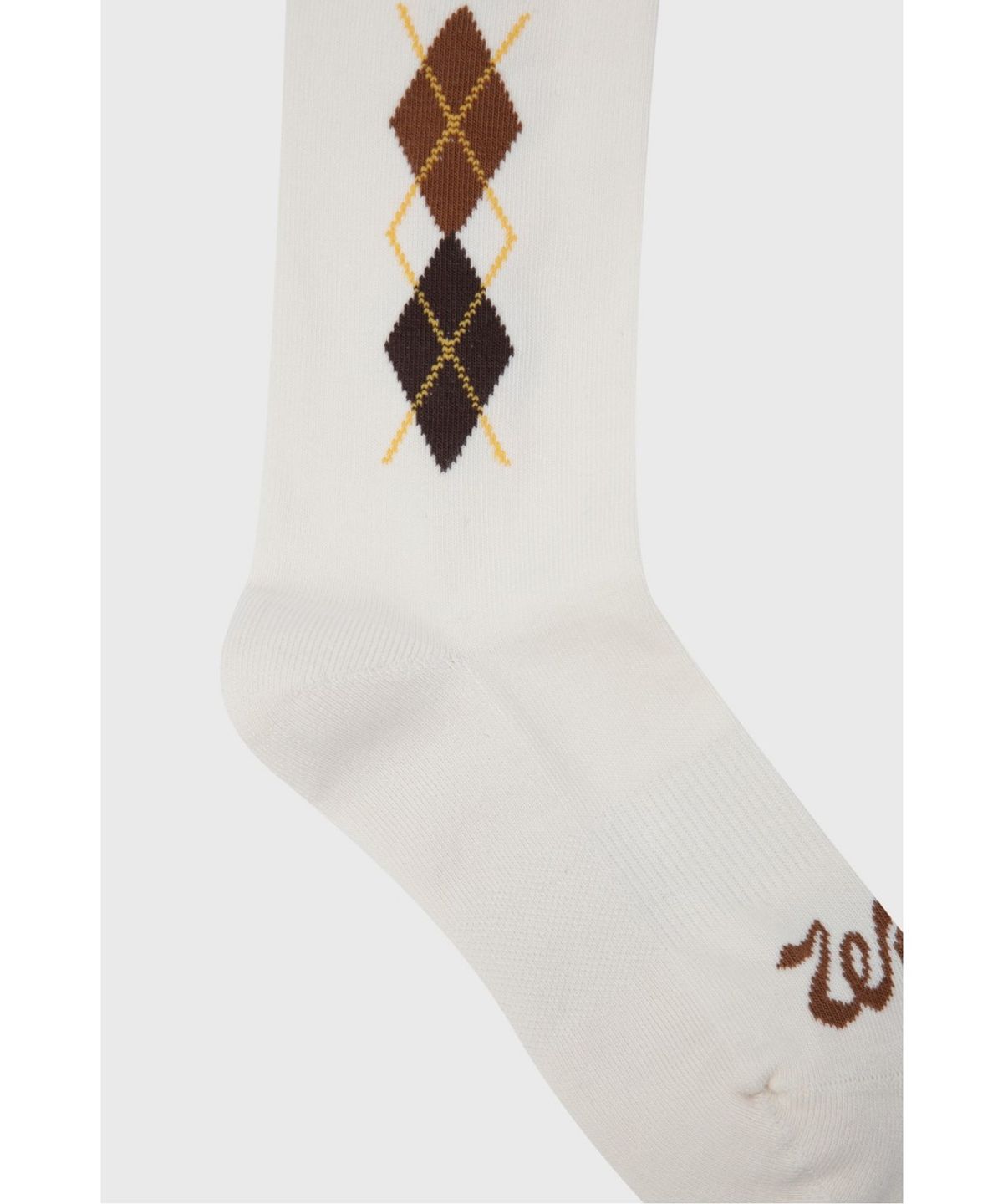 왁(WAAC) Women Argyle Socks WGLCX26610IVX