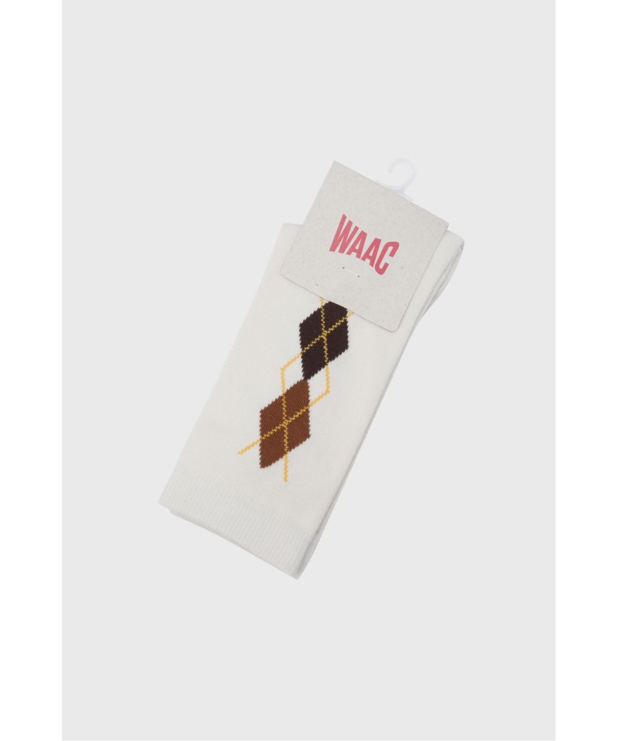 왁(WAAC) Women Argyle Socks WGLCX26610IVX