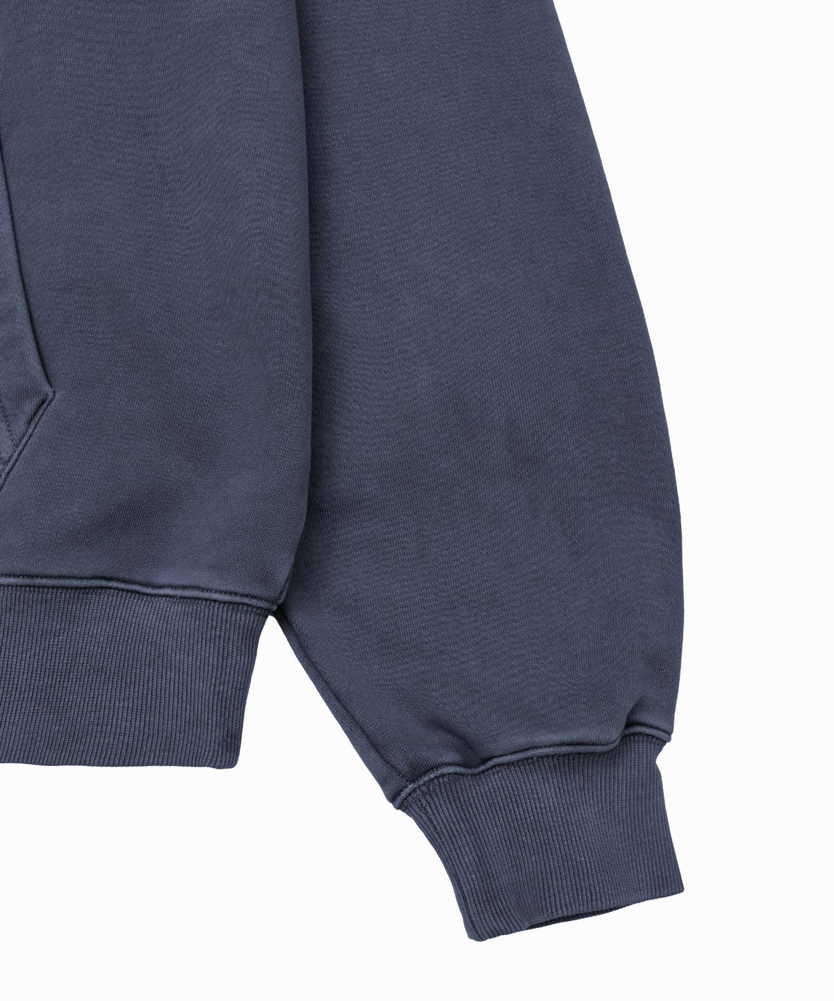 핍스 모터사이클(PHYPS MOTORCYCLE) [김간지 X 핍스 모터사이클] Pigment Scratch Logo Hoodie Navy