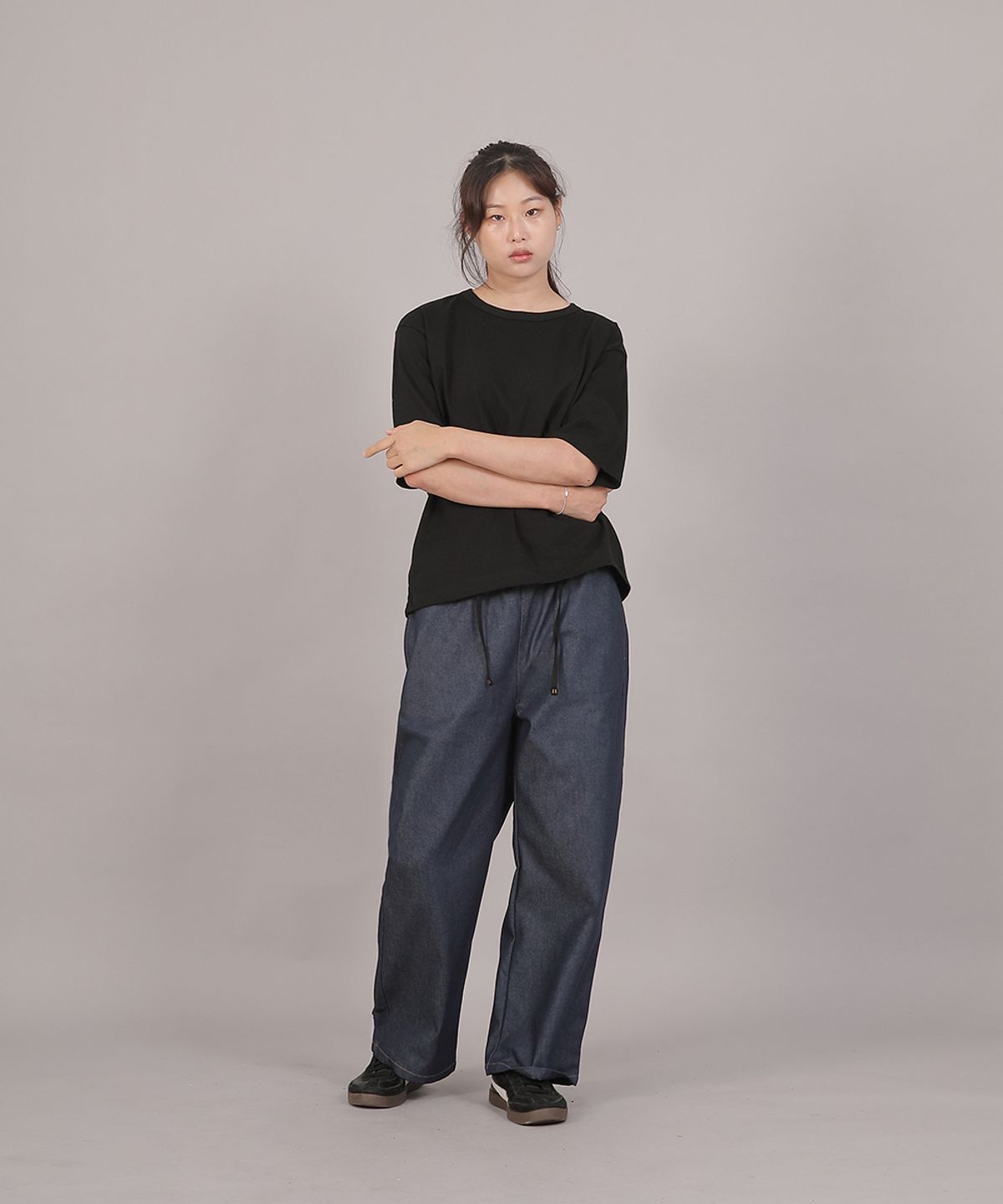 세인트크루(SAINTCREW) 코어 와이드 밴딩팬츠 MWP-391 데님 인디고