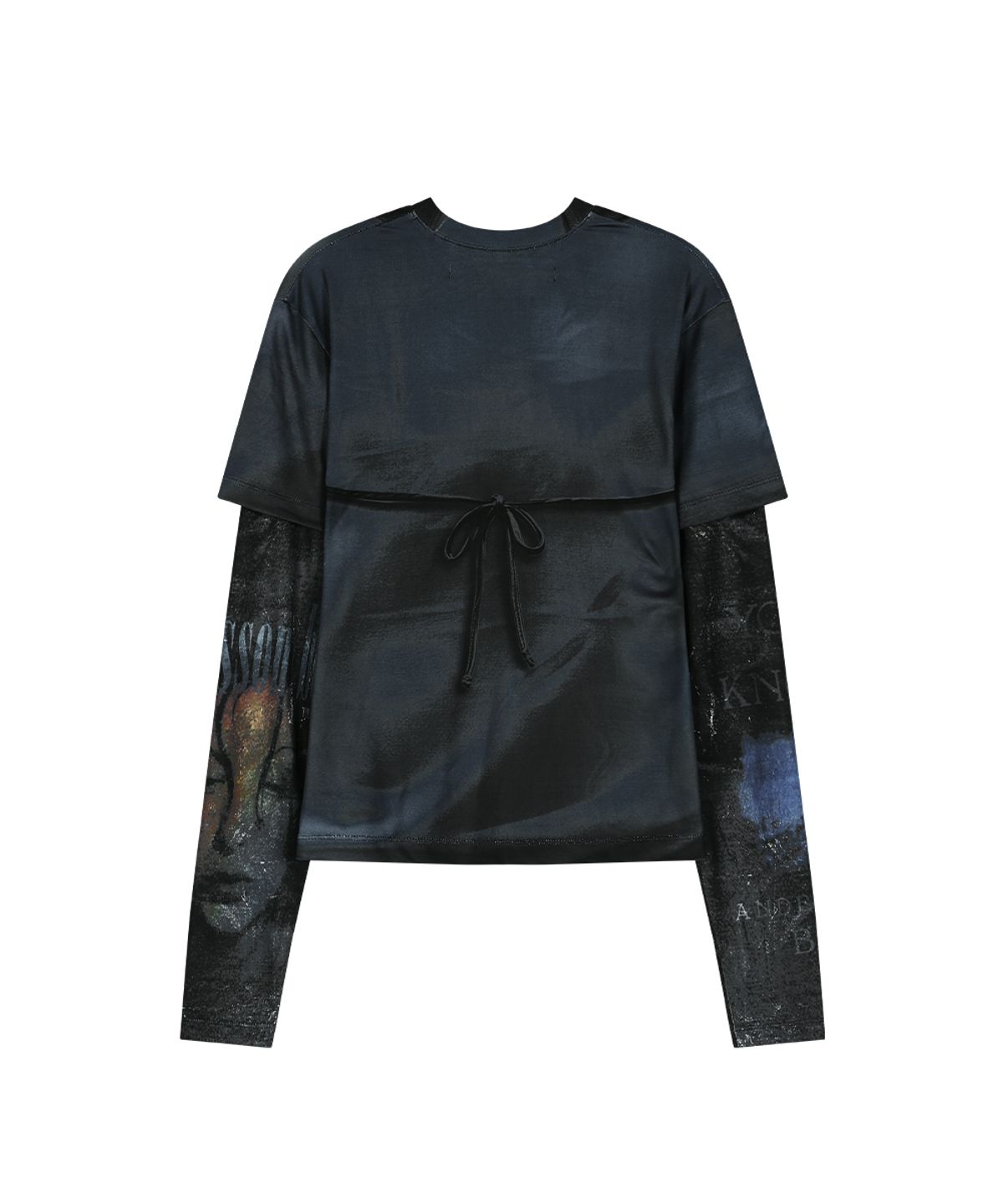 앤더슨벨(ADSB ANDERSSON BELL) ROCK ARCHIVE LAYERED T-SHIRT (BLACK)