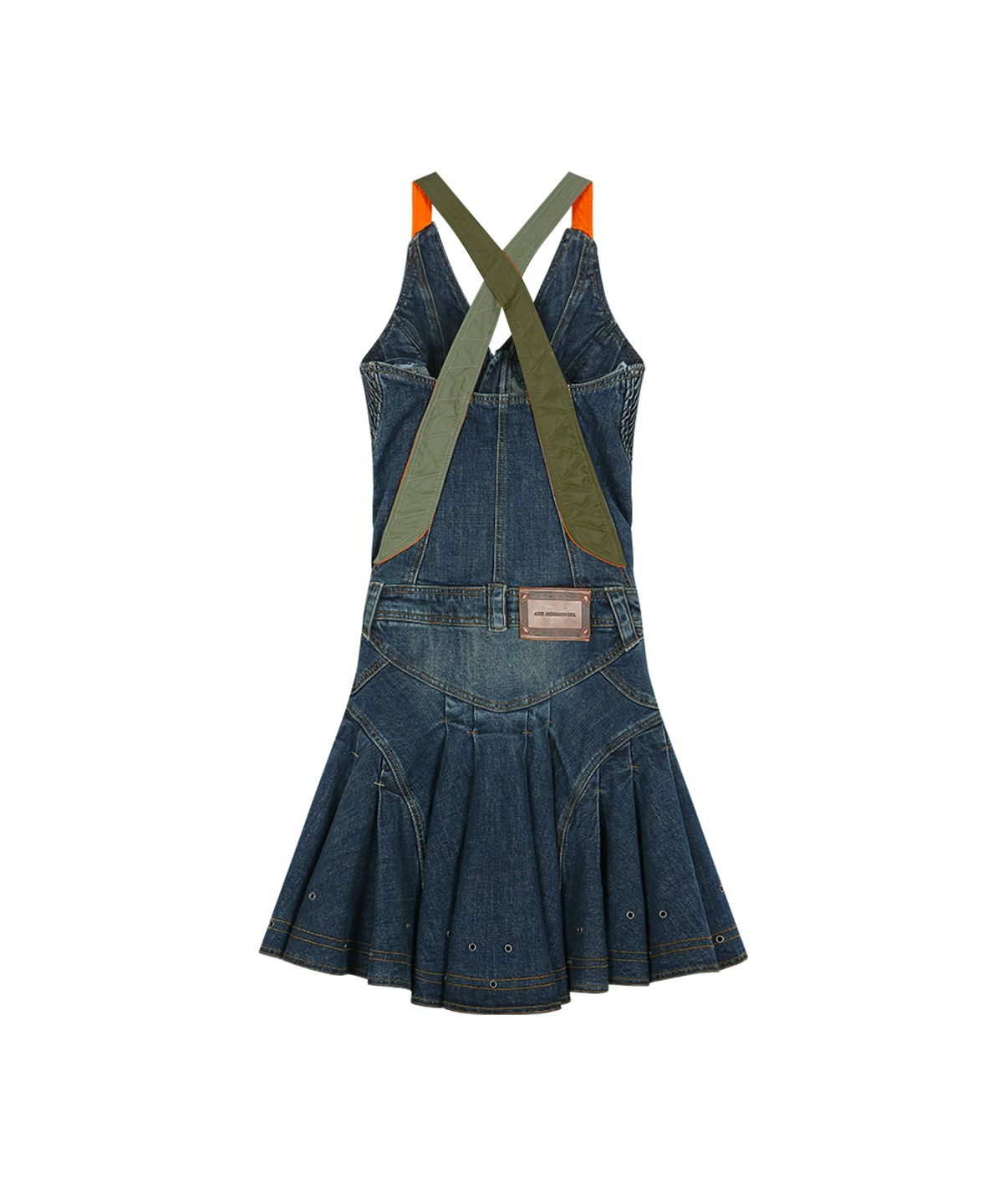 앤더슨벨(ADSB ANDERSSON BELL) MILITARY MA-1 HARNESS DENIM DRESS (BLUE)