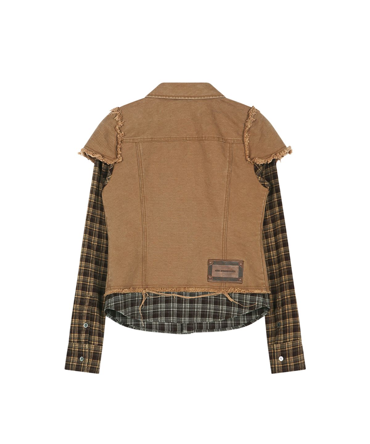 앤더슨벨(ADSB ANDERSSON BELL) LAYERED STUDDED VEST SHIRT (BROWN)
