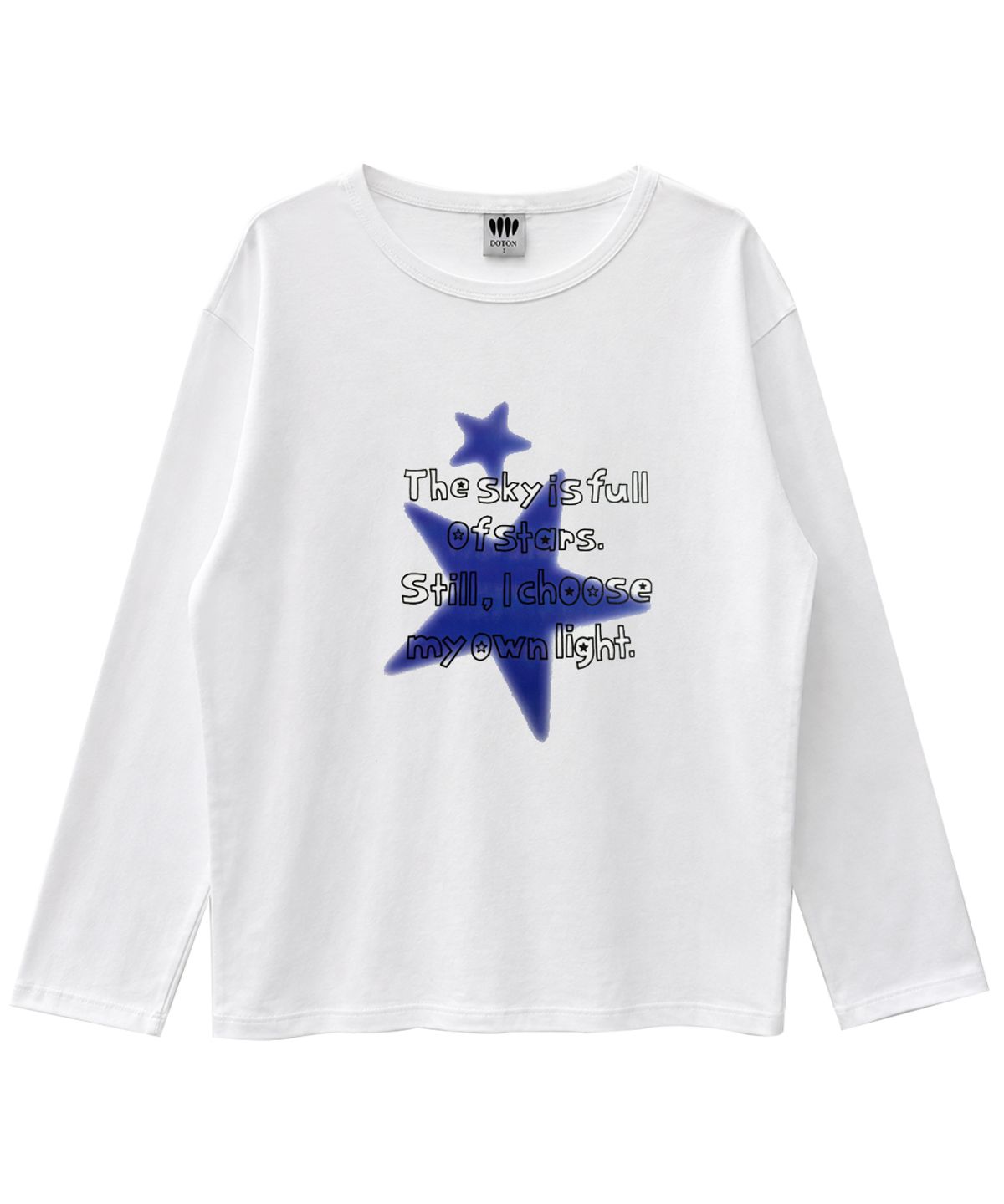 도톤(DOTON) OWN LIGHT LONG SLEEVE (White melange)