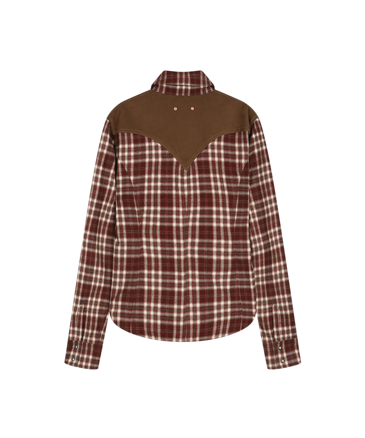 앤더슨벨(ADSB ANDERSSON BELL) CHECKERED WESTERN PATCHED SHIRT (RED)