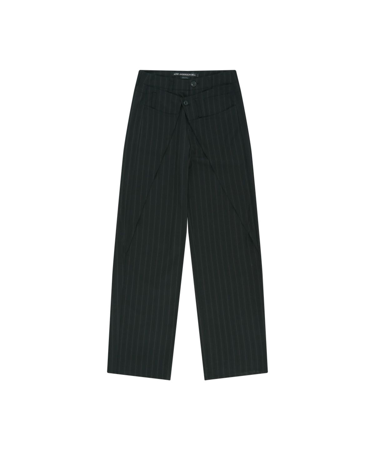 앤더슨벨(ADSB ANDERSSON BELL) STRIPE WRAP PANTS (BLACK)