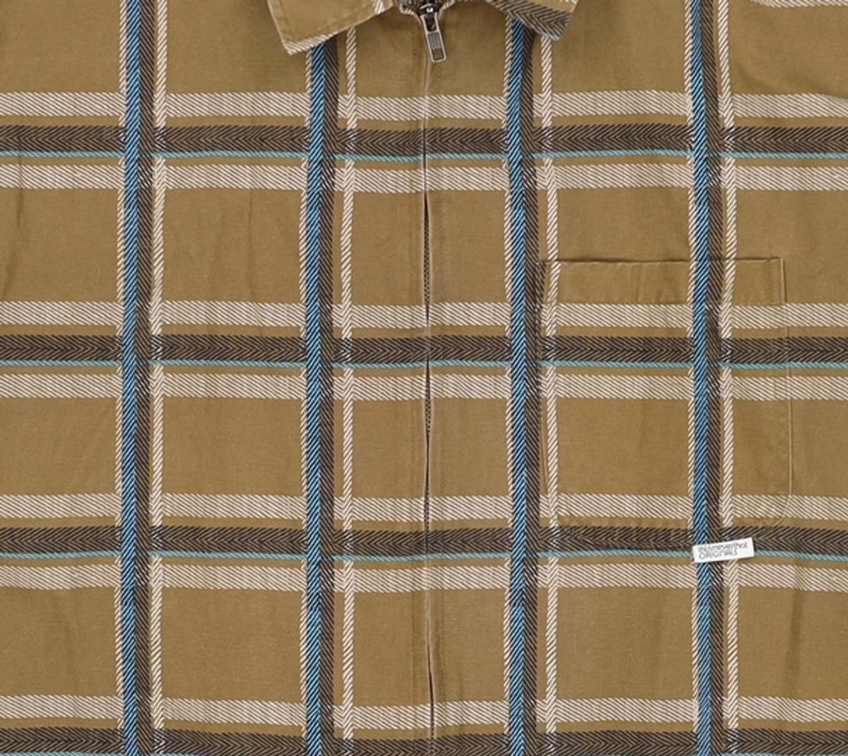 디스이즈네버댓(THISISNEVERTHAT) Check Full Zip Shirt Brown XL