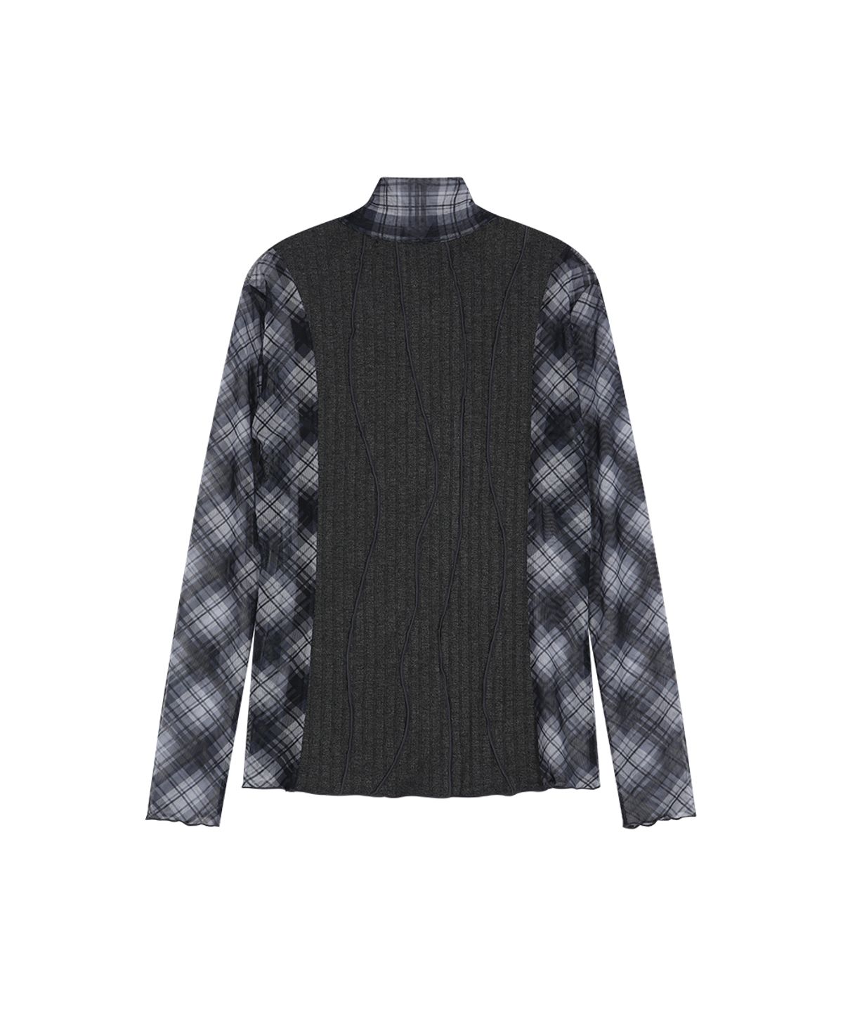 앤더슨벨(ADSB ANDERSSON BELL) LAYERED FRAME 001 PRINTED T-SHIRT (CHARCOAL)