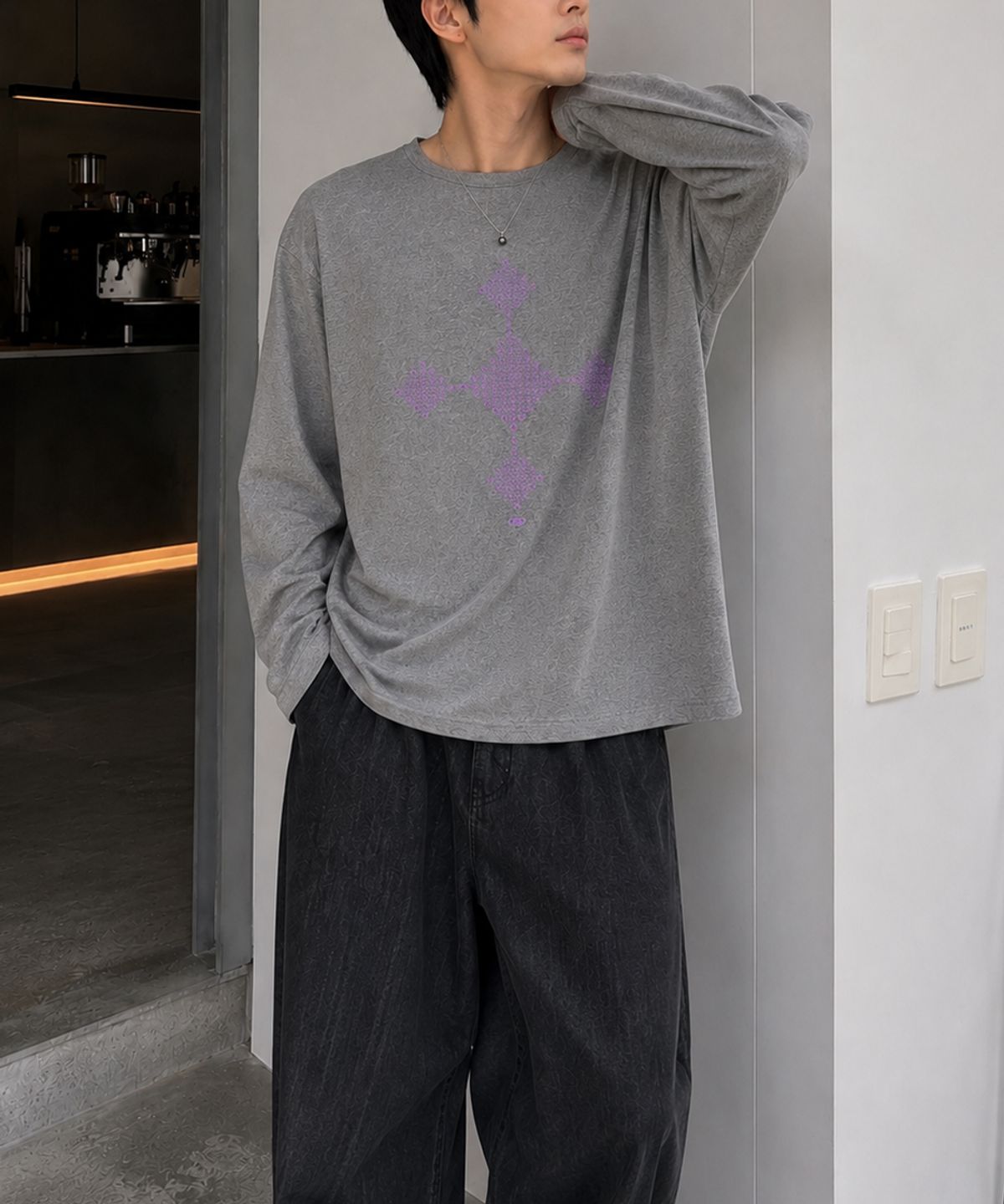 도톤(DOTON) STELLAR CROSS LONG SLEEVE (Black)